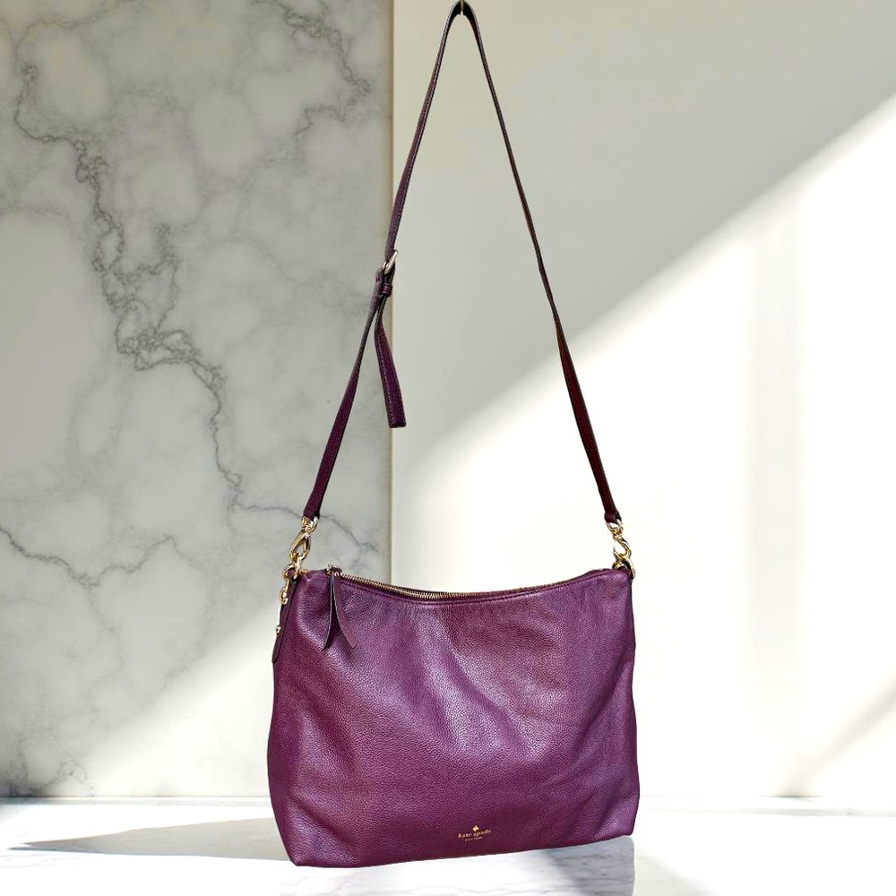 Kate Spade Burgundy Leather Shoulder Bag